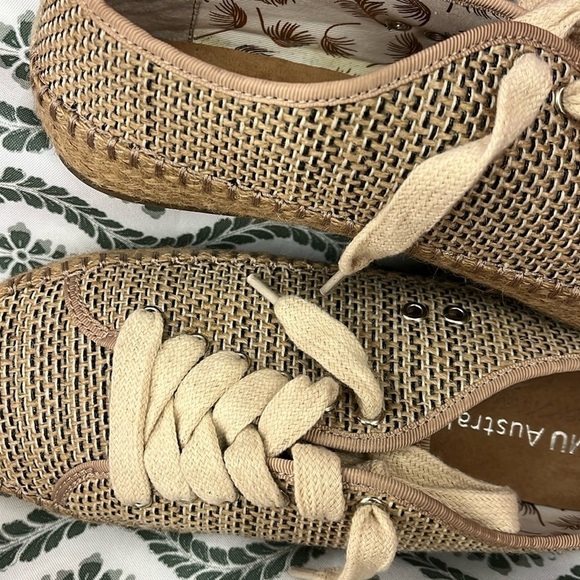 EMU Australia Agonis Mac Espadrille Knit Cotton Jute Gum Sole Coconut W10 - Picture 11 of 14